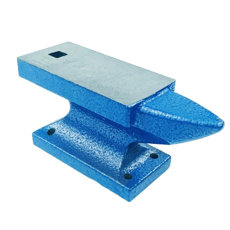 

Blue Diy Anvil Tool Iron Horn Anvil Pedestal Block Claw Drill Square Iron