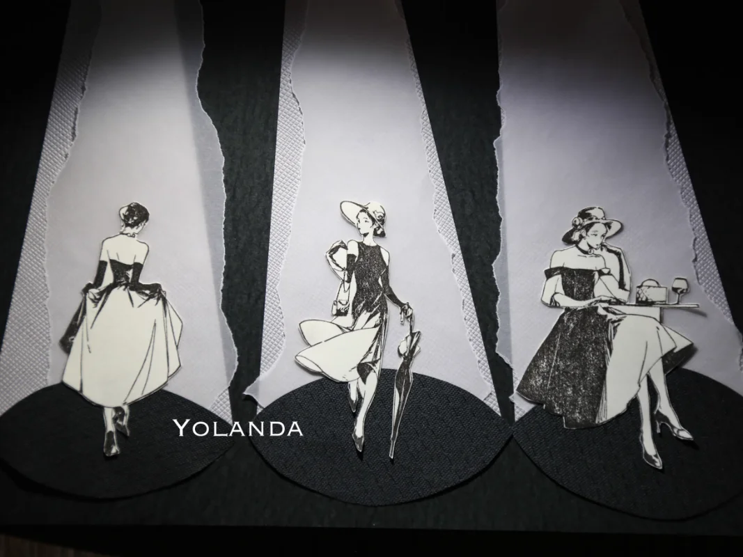 Винтажная Элегантная Леди в романтическом стиле фотоальбом для скрапбукинга