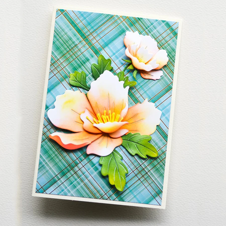 Wdzięku anemone wykrojniki do metalu dla majsterkowiczów album scrapbookingu papierowa dekoracja kart rzemiosło tłoczenie