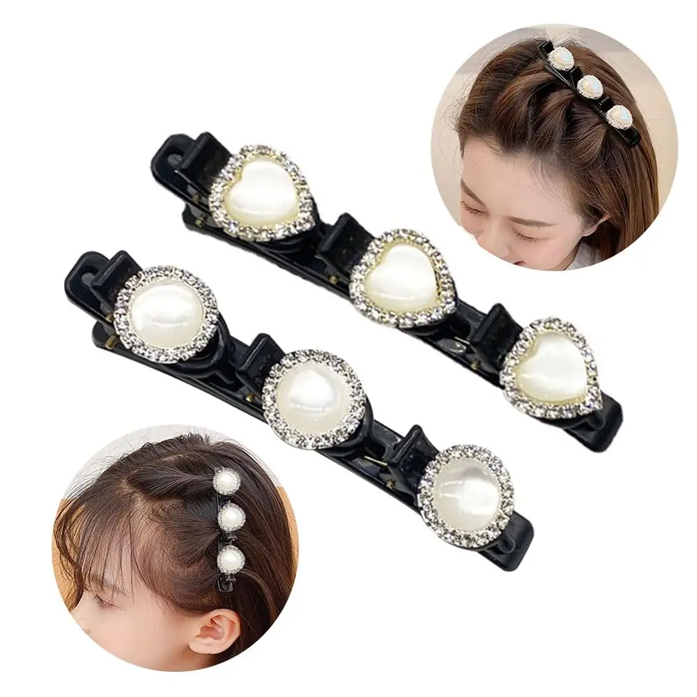 

Headwear Satin Headband Hair Bands Hairpin Duckbill Clip Braided Hair Clips Rhinestones Hairpins Sparkling Crystal