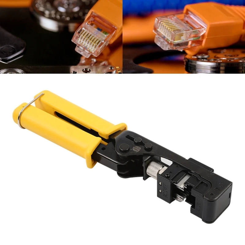 

Cable Wire Cutter Crimper Terminal Crimping Tools RJ45 Cat5/Cat6 Frame Cable Cutter UTP Jacks Electrician Repair KXRE