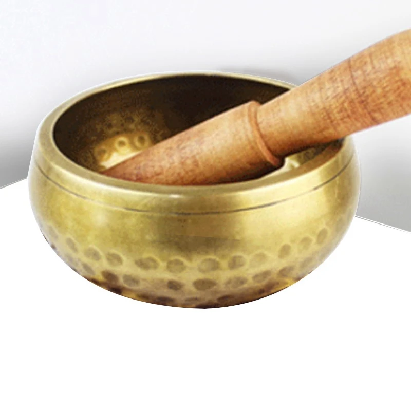 

Bronze Meditation Bowl Tibetan Singing Bowl Set Meditation Sound Bowl Handcrafted for Healing and Mindfulness