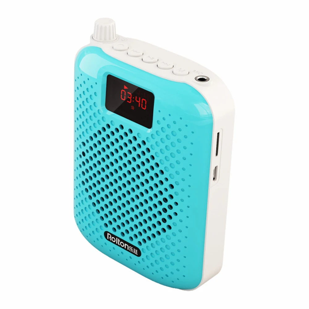 

Bluetooth Loudspeaker Portable High-power Speakers Megaphone With Wired Headset Microphone USB Charging For Teaching