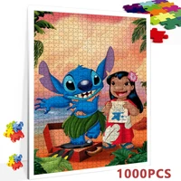 1000 pieces puzzle lilo stitch disney movie diy cartoon jigsaw puzzle creative imagination toys childrens birthday gifts