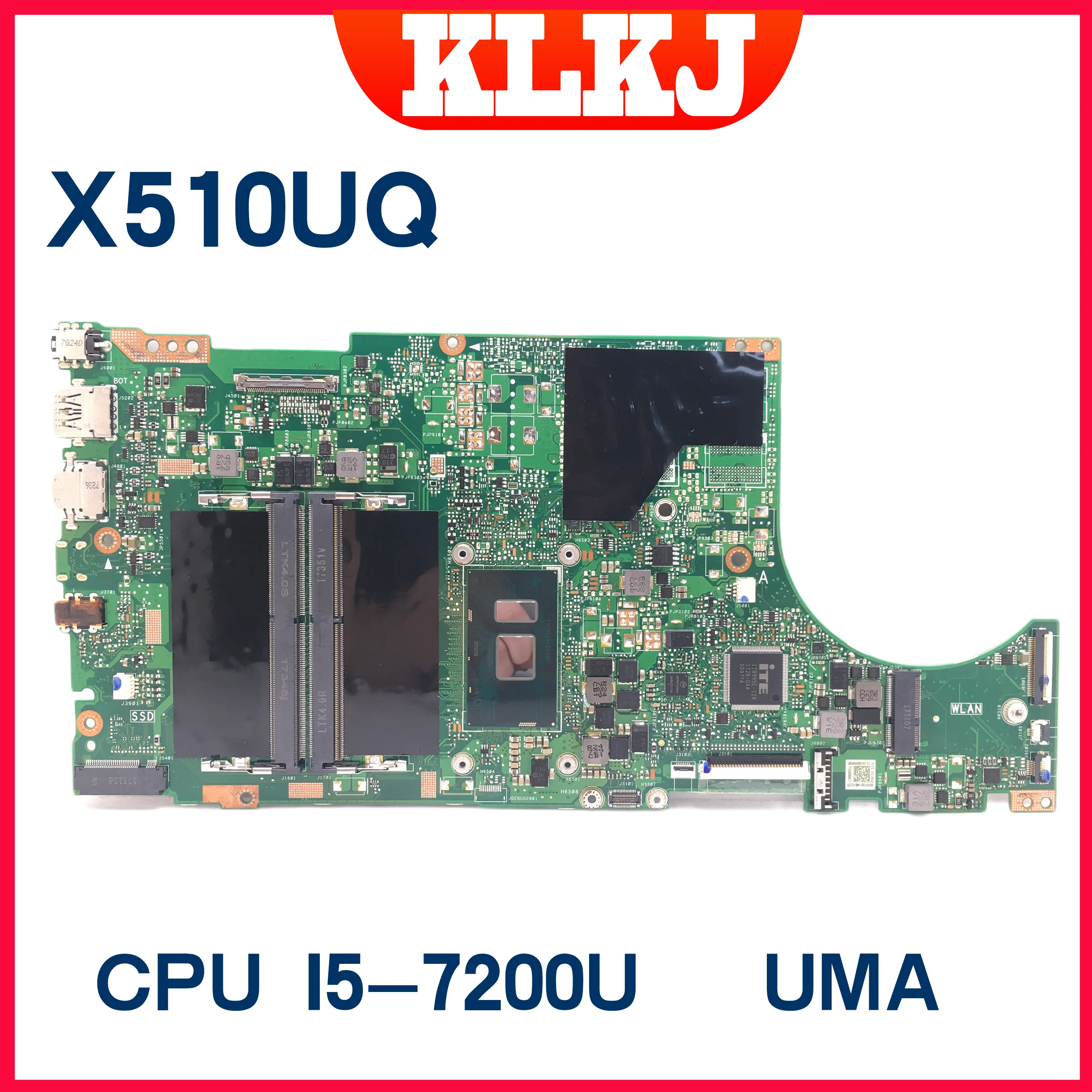 X510UA Motherboard For ASUS Vivobook 15 A510 X510U X510UQ X510UN X510UAR Laptop Mainboard W/I3-7100 I5-7200 8250 I7-7500 8550U