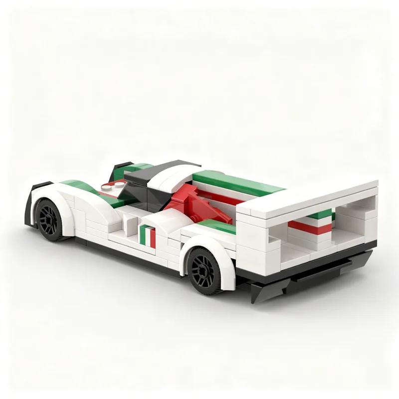 Фото 188 деталей MOC Cars Octan LeMans, модель из строительных блоков, рождественский подарок, игрушка, креативный конструктор, 3D-образовательная идея, коллекция на день рождения №1