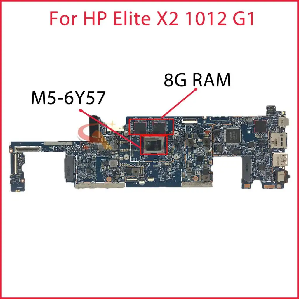 

Original For HP Elite X2 1012 G1 Laptop Motherboard 845473-001 845473-501 845473-601 M5-6Y57 CPU 8G RAM 100% Tested Fast ship
