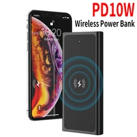 wireless power bank fast charging 10000mah portable charger 2usb outupt pd18w external battery for iphone xiaomi huawei