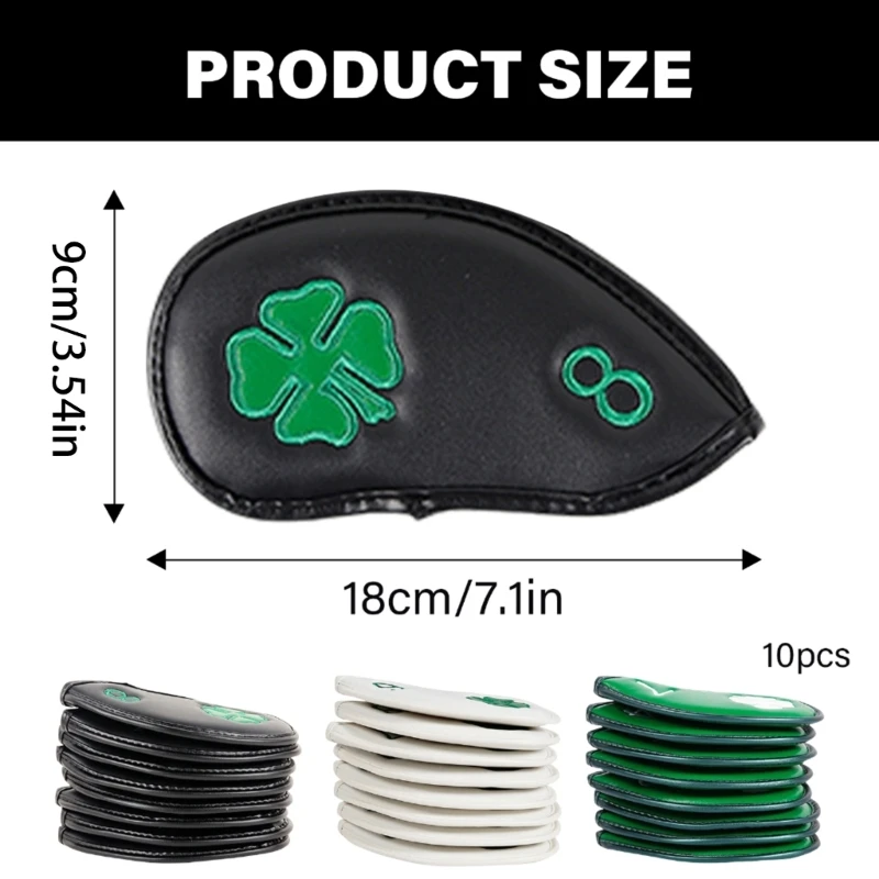 10 шт. железный чехол для головы клюшки гольфа стержня защитный рукав прочный