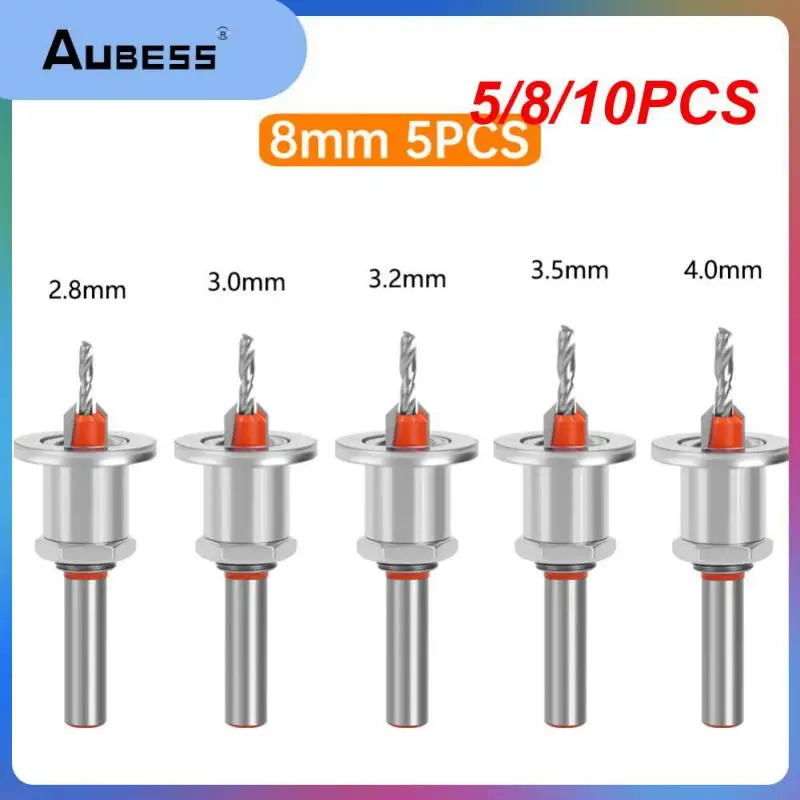 

5/8/10PCS 2.8/3.0/3.2/3.5/4.0mm Drill Bit Hss Shank Milling Cutter Woodworking Adjustable Tools And Gadgets 8/10mm Hole