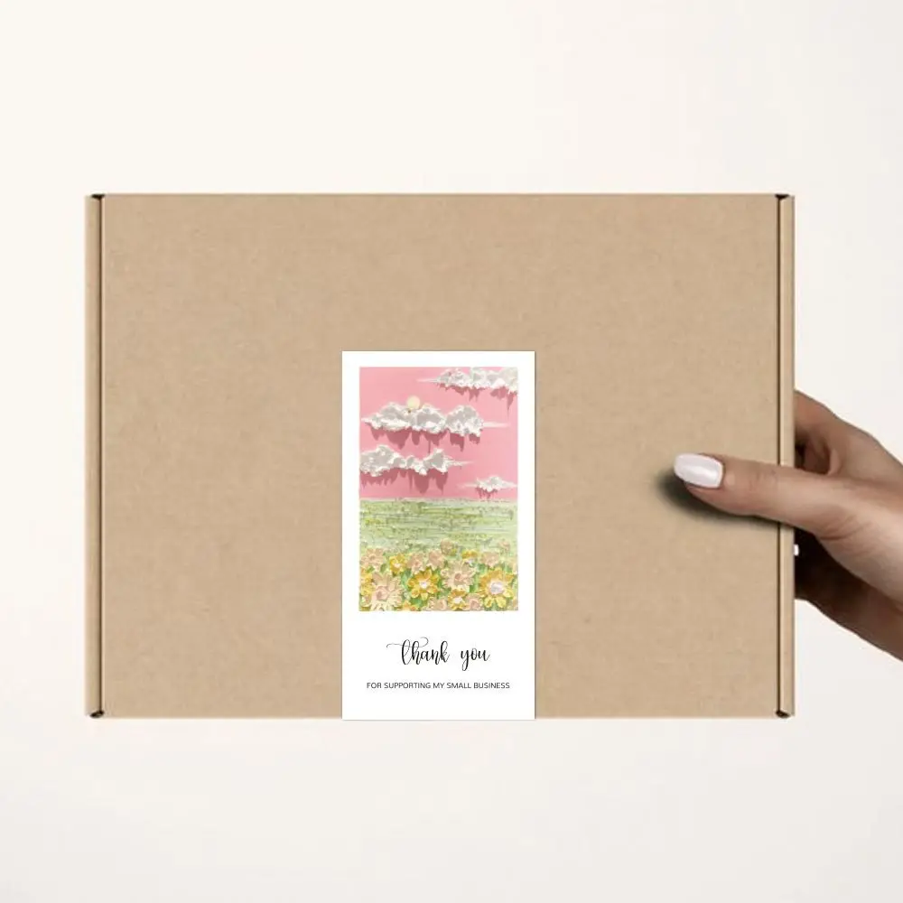 Рисунок 6 - прямоугольные наклейки «спасиб