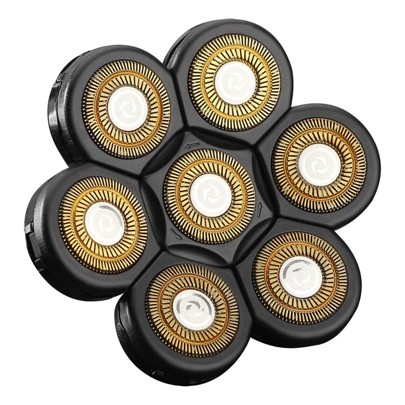 

7D Electric Shaver Replacement Heads 7 Heads Head Shaver Bald Shaver Beard Electric Razor Shaver Head For Men