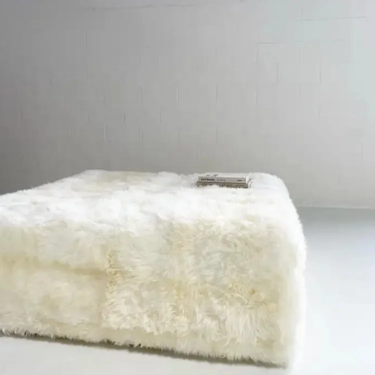Фото Элитный модульный пуф из овчины для дома, спальни и ресторана №5