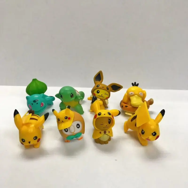 

Children's Magic Pokemon Plastic Anime Cartoon Figures Dolls Lifelike Toys Free Shipping Kawaii Car Ornaments Items Kids Gifts