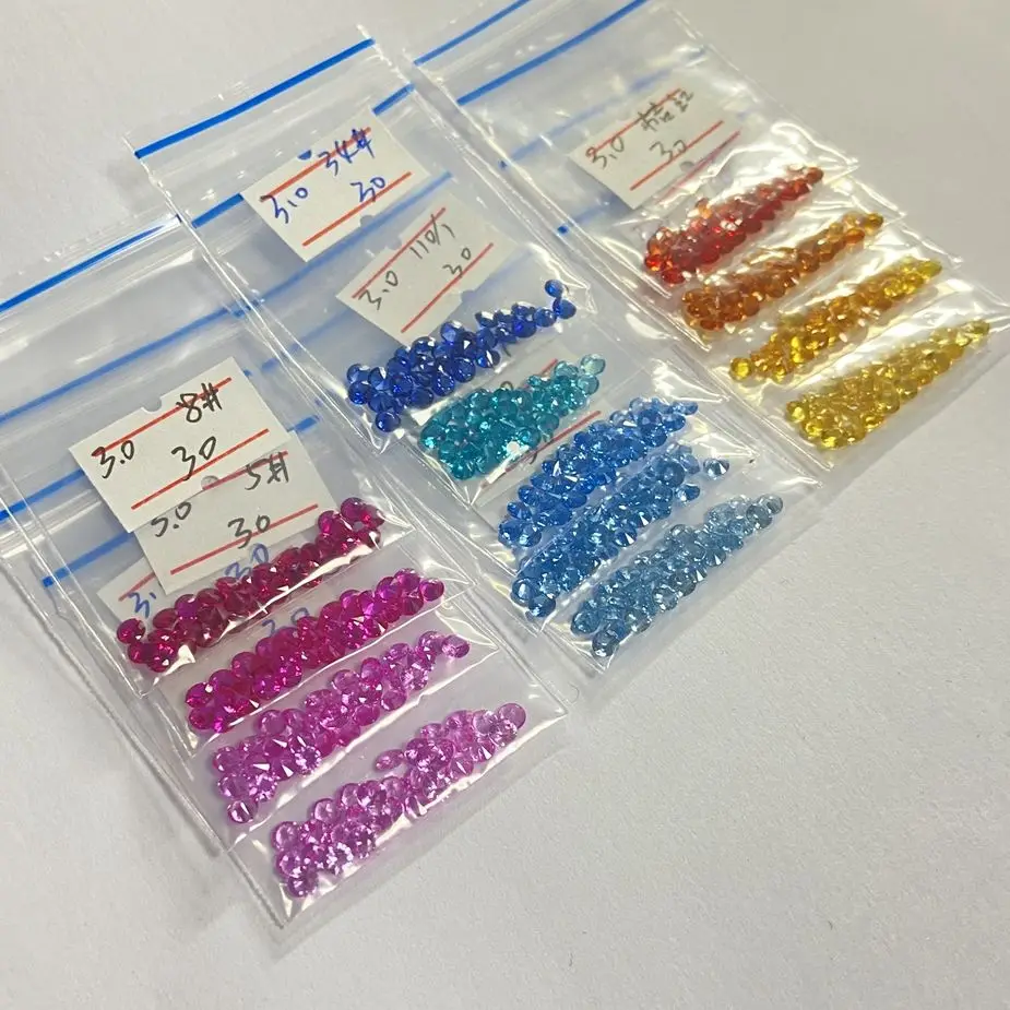 3 0 мм круглые радужные фотообои лабораторные Красные Рубины смешанные 13 цветов