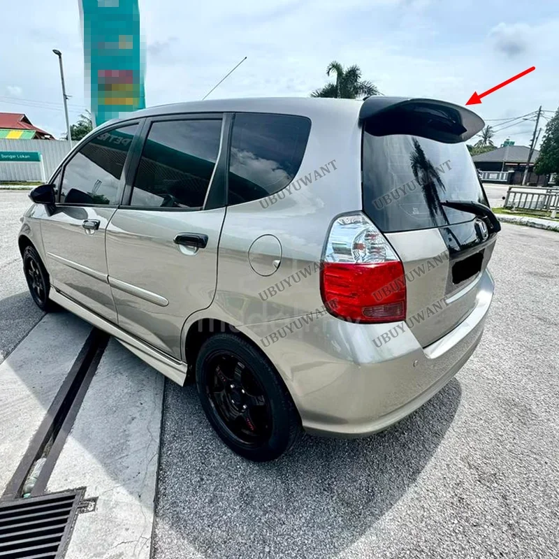 Фото Для HONDA FIT JAZZ GD3 GD1 Хэтчбек 2001-2007: Задний спойлер-«плавник» в стиле SPOON High-Kick из карбона №3