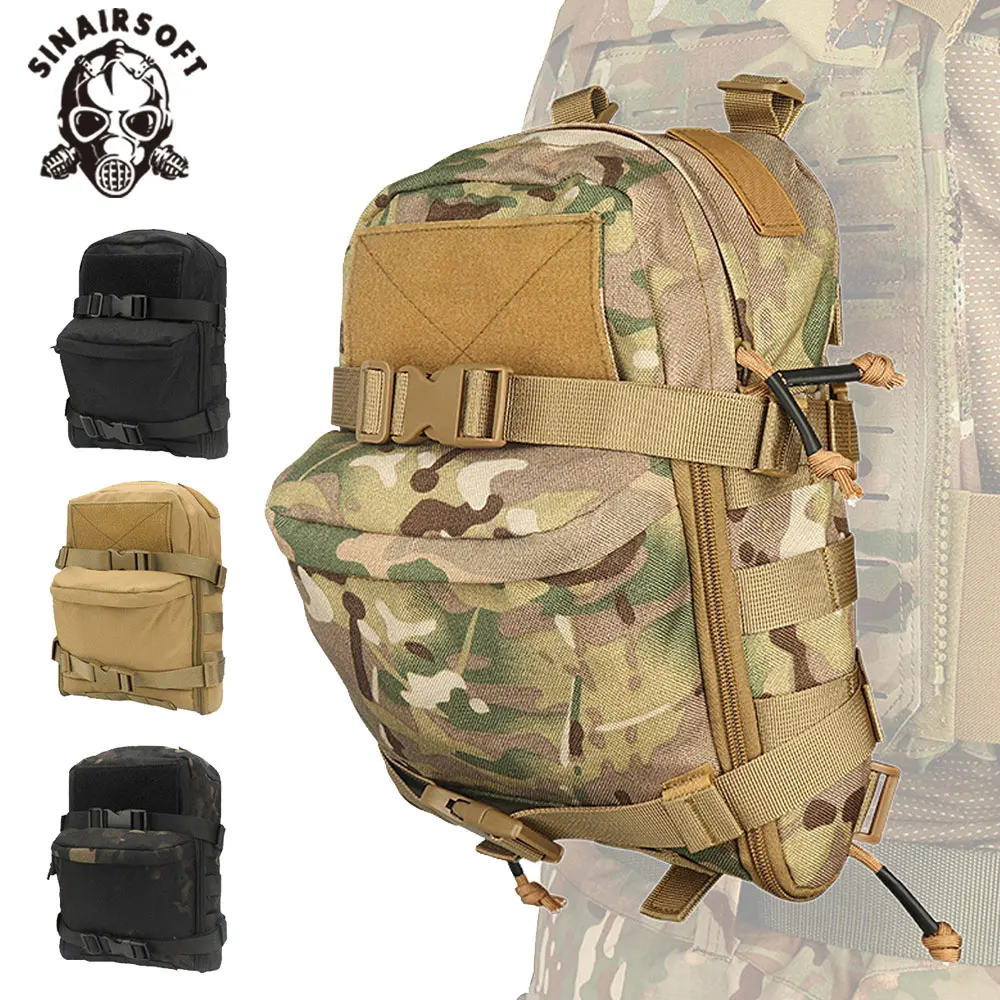 

Tactical Mini Hydration Bag Water Backpack Assault Pack Military Outdoor Bladder Carrier Molle Pouch Airsoft Hunting Vest Pocket