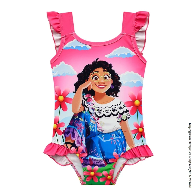 Слитный детский купальник очаровательный для маленьких девочек купальный