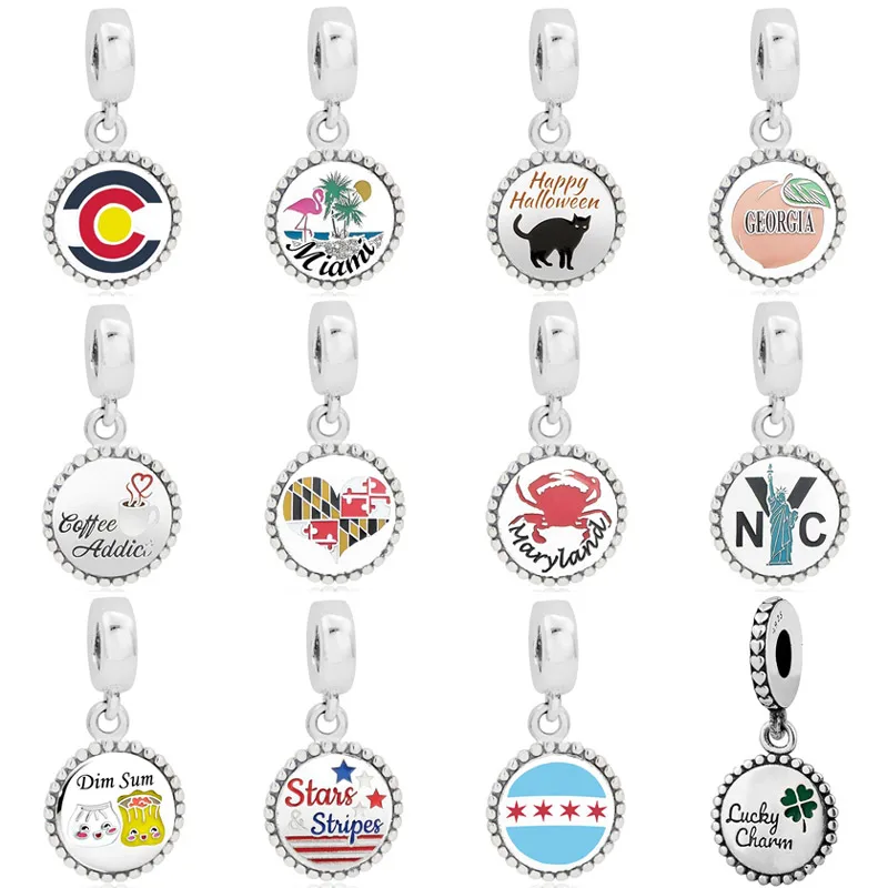 Подвеска из серебра 925 пробы в виде статуи Свободы кофе |