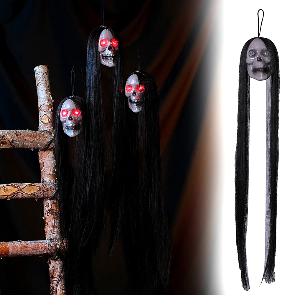 Светодиодная Подсветка Страшные Подвесные Призраки Со Светящимися Глазами