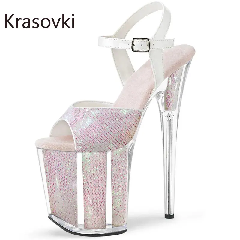 

Женские босоножки из лакированной кожи, на платформе 20 см