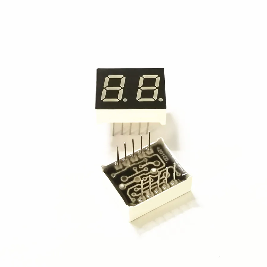 10 шт. 0 4-дюймовый 2-битный цифровой модуль зеленовато-желтого света KYX-4201AW/BW 20*16*7 мм