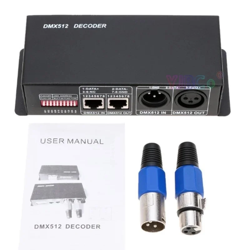 RGBW 4-канальный DMX 512 декодер сцсветильник освещение проекционный контроллер