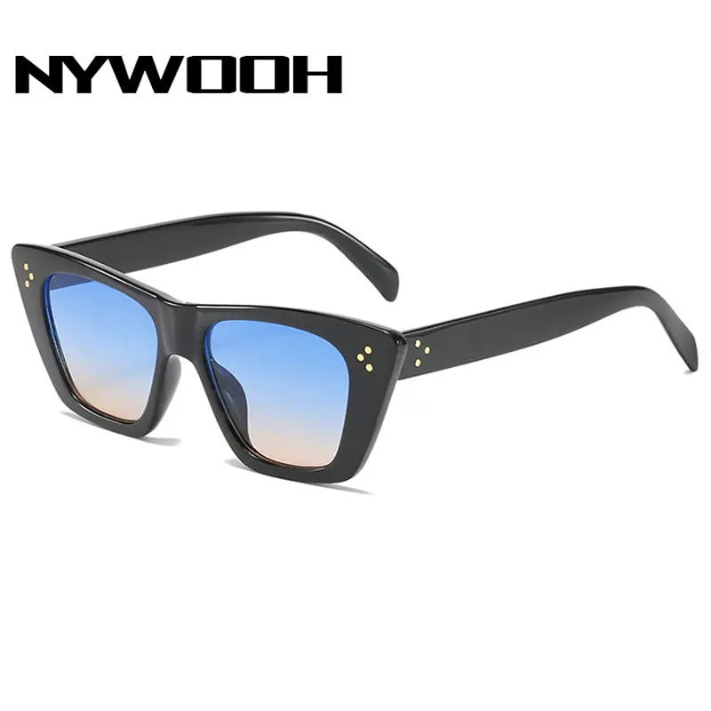 

Квадратные женские солнцезащитные очки NYHOOW, черные брендовые дизайнерские солнцезащитные очки для мужчин, винтажные градиентные женские зеркальные очки в стиле ретро