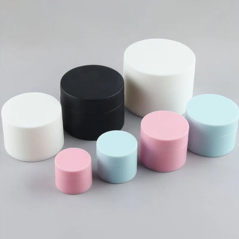 30/50PCS/LOT Plastic PP Cosmetic Foundation Cream Jar Bottle Emulsion Mask Box