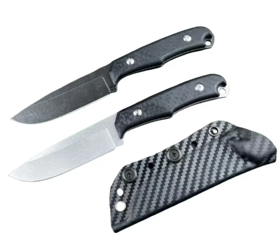 ChrisCR Backpacker Нож с прямым фиксированным лезвием 12C27N Лезвие Micarta Ручка Тактический