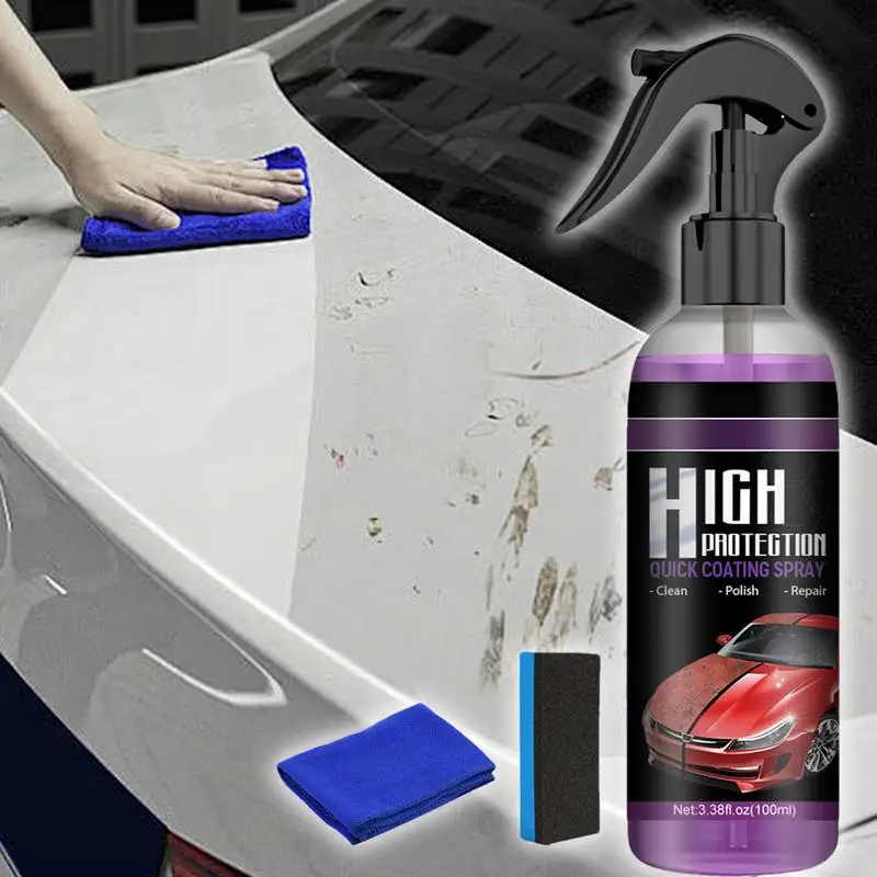 Автомобильный восковой спрей многофункциональный 100 мл автомобильный