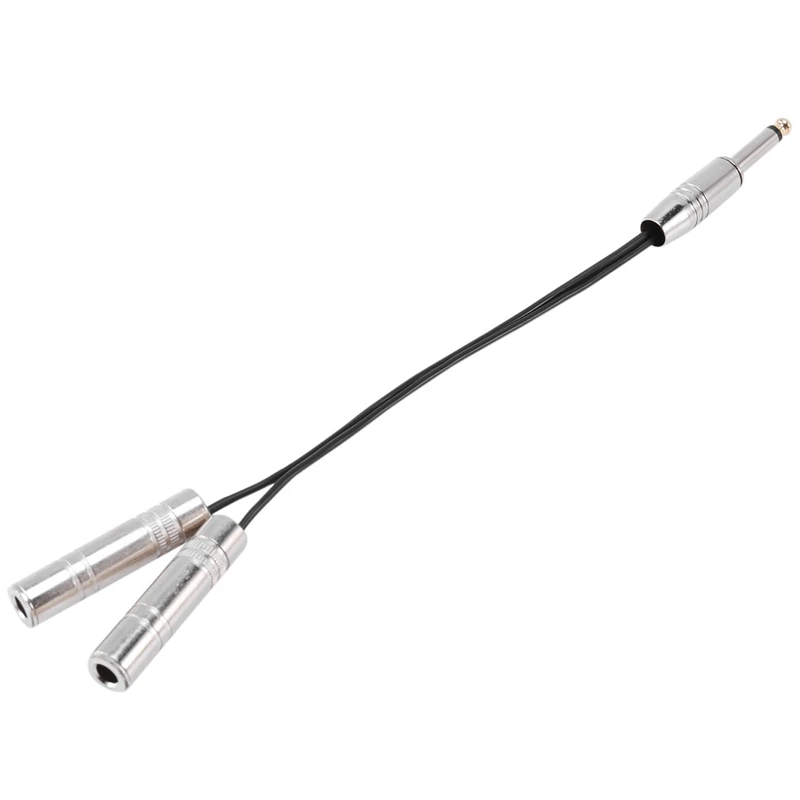 

PRO 6.35Mm 1/4 Inch Stereo Jack Splitter Cable Adapter Lead Plug To 2 X Sockets