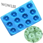 12 ячеек, силиконовые формы для украшения тортов, круглая форма, форма для печенья, форма для пудинга, мороженого, сковорода для выпечки, кондитерский инструмент