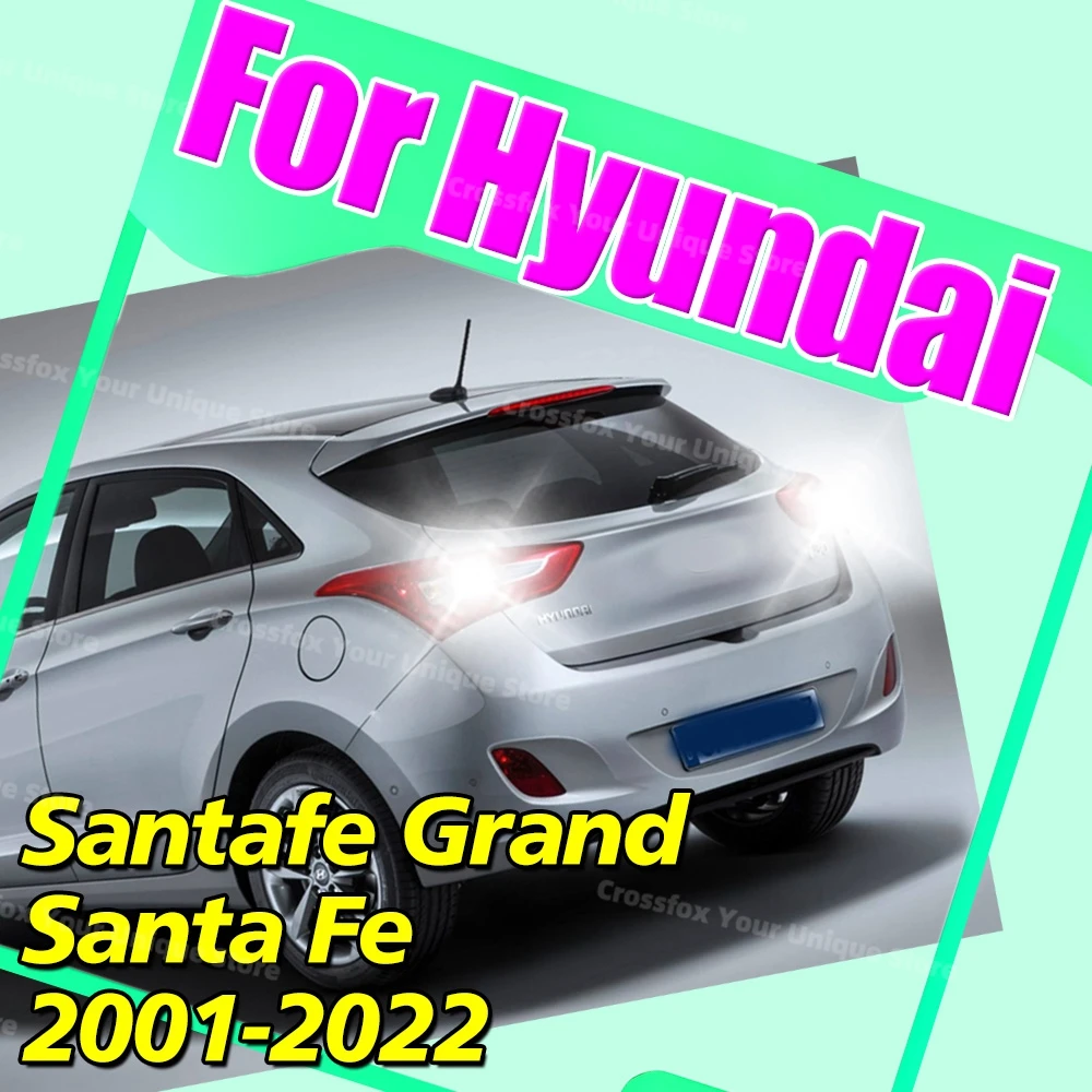 Фото 2 шт. T10 автомобильные светодиодные лампы для Hyundai Grand Santa Fe 2013-2024 Santa Fe XL, салонные парковочные лампы, освещение номерного знака 6000K №1