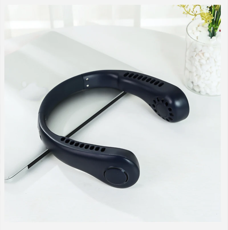 

Hanging Neck Fan Portable Camping Air Conditioner Bladeless Electric Fan Mini Fan USB Rechargeable Neckband Fan 캠핑 에어컨