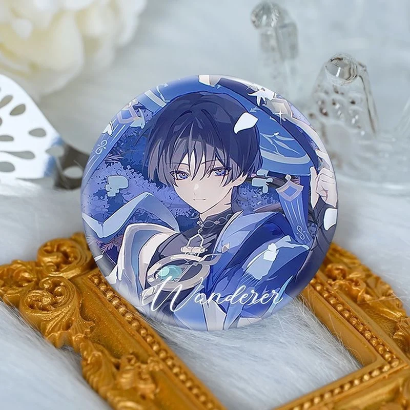 Аниме Genshin Impact Wanderer Значок Scaramouche Акрил Quicand Маджонг Фигурки героев Украшение