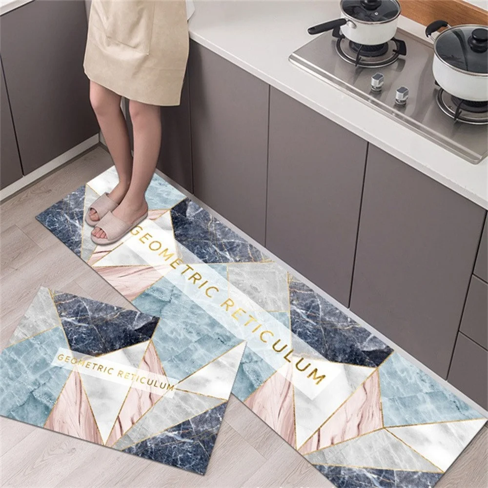 

Kitchen Mat Anti Fatigue Entrance Door Mat Kitchen Carpet Waterproof Quick Drying Bathroom Rug Anti Slip Floor Bedroom Carpet