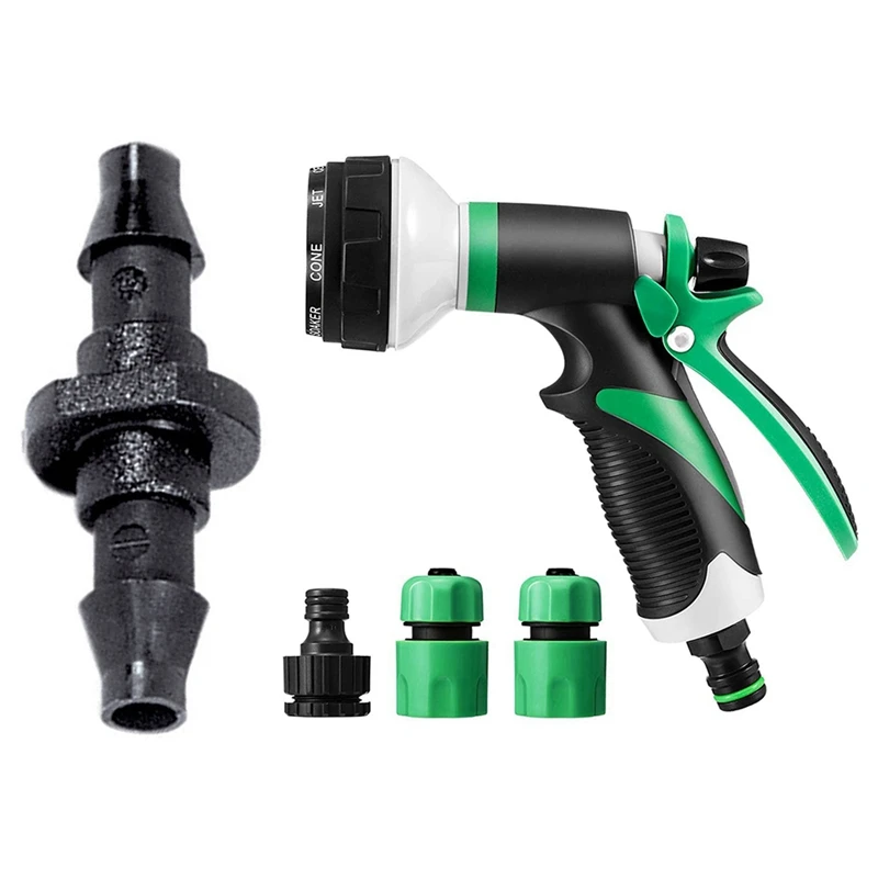

100PCS Universal Drip Irrigation Barb Connector With Garden Hose Spray Nozzle High Pressure Spray Nozzle Perfect