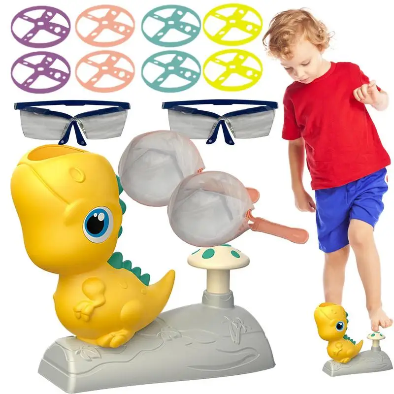 

Flying Saucer Dinosaur Shape Fly Up Saucer Disk Game Step On Bounce Backyard Games And Activities For Children Family Outdoor To