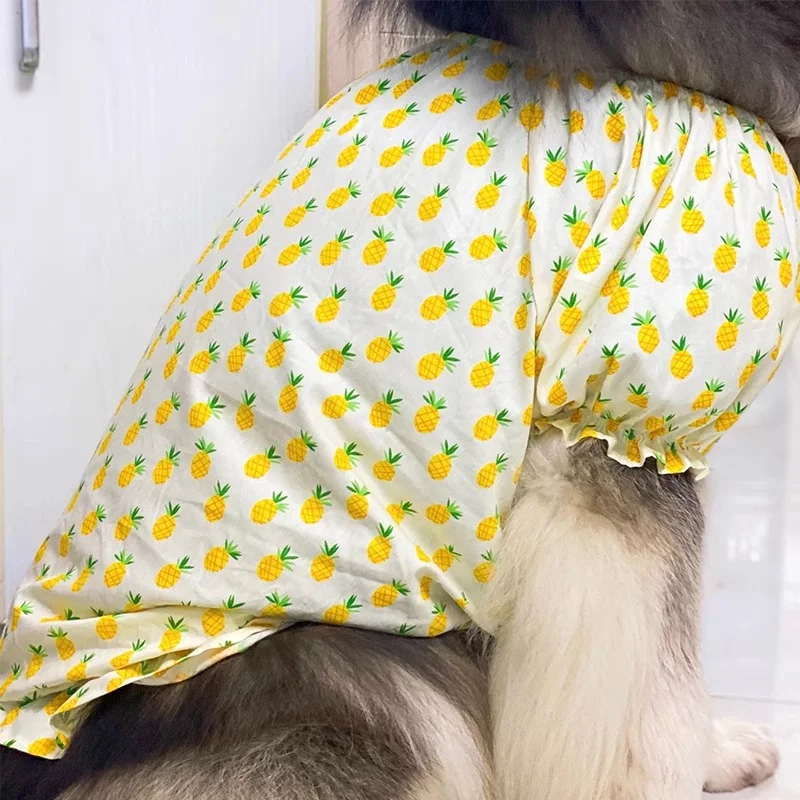 

Large Dog Clothes T-shirt Big Dog Clothing Summer Pet Shirt Golden Retriever Samoyed Labrador Husky Dog Apparel Skirt