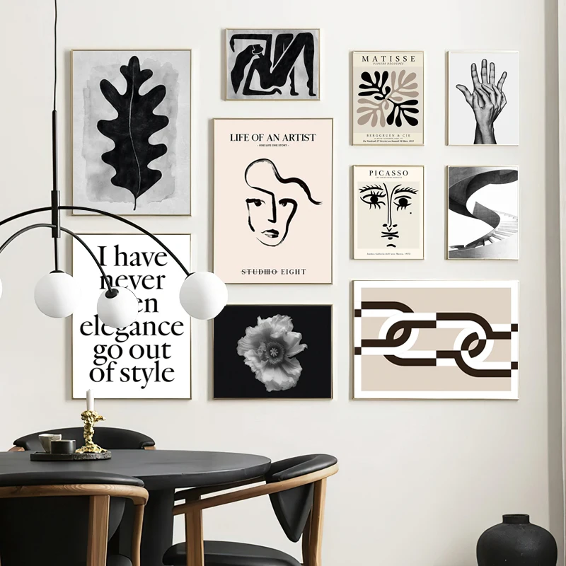 

Абстрактная Настенная картина Matisse Picasso, винтажный скандинавский постер, Современная галерея, настенные картины для декора гостиной