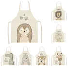 Женский фартук для Лев, лось, медведь, лиса, без рукавов