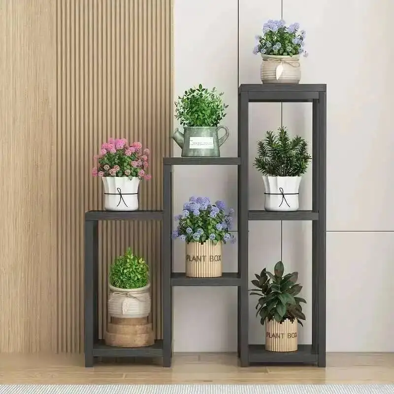 Фото Современная эстетичная полка-стеллаж для растений Plantenrek: для дома, балкона, гостиной. Легкий люкс, органайзер для цветов и растений. Мебель для дома. №4