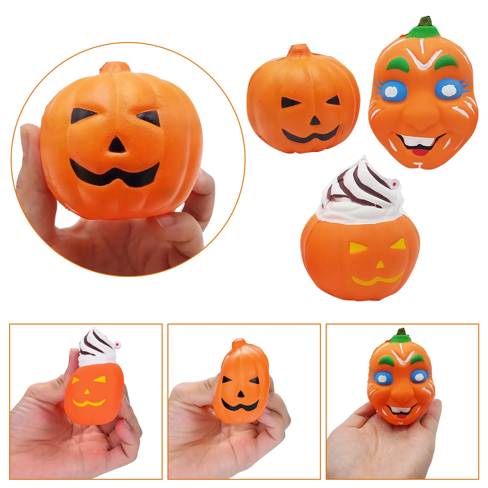 

1Pcs Halloween Pumpkin Decompression Toy Toy Silicone Toy Miniature Novelty Toys Party Favors Push Bubble