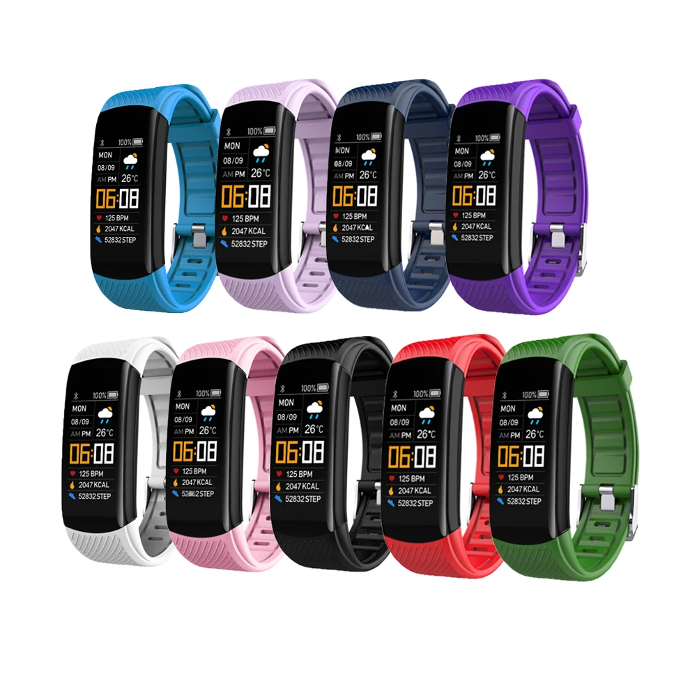 5pcs/set Replacement Sport Bracelet Band Watch Band C5S C6S C6T TPU Waterproof Smart Watch Wristwatch Wrist Strap Accessories