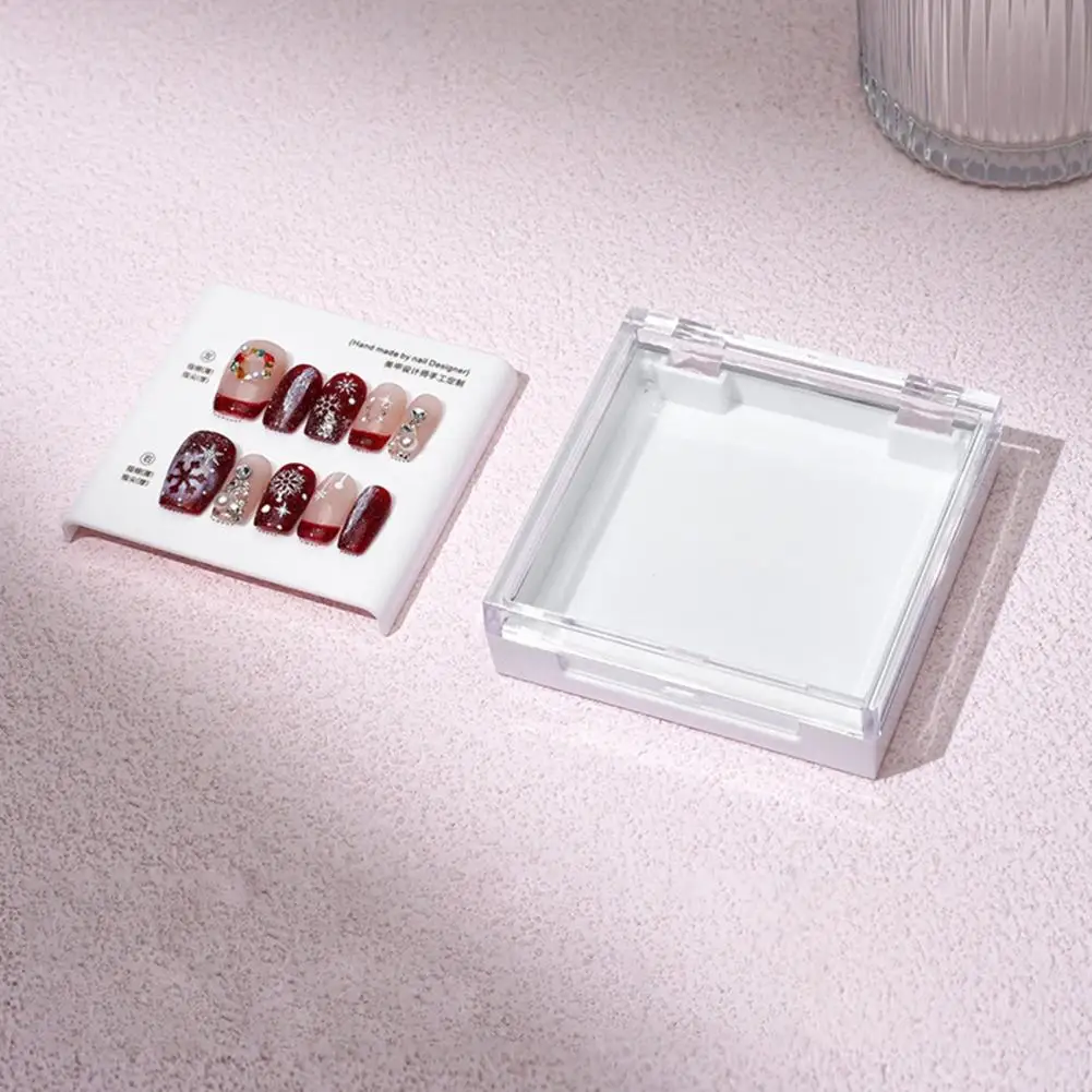 Органайзер для искусственных ногтей прозрачный контейнер хранения накладных