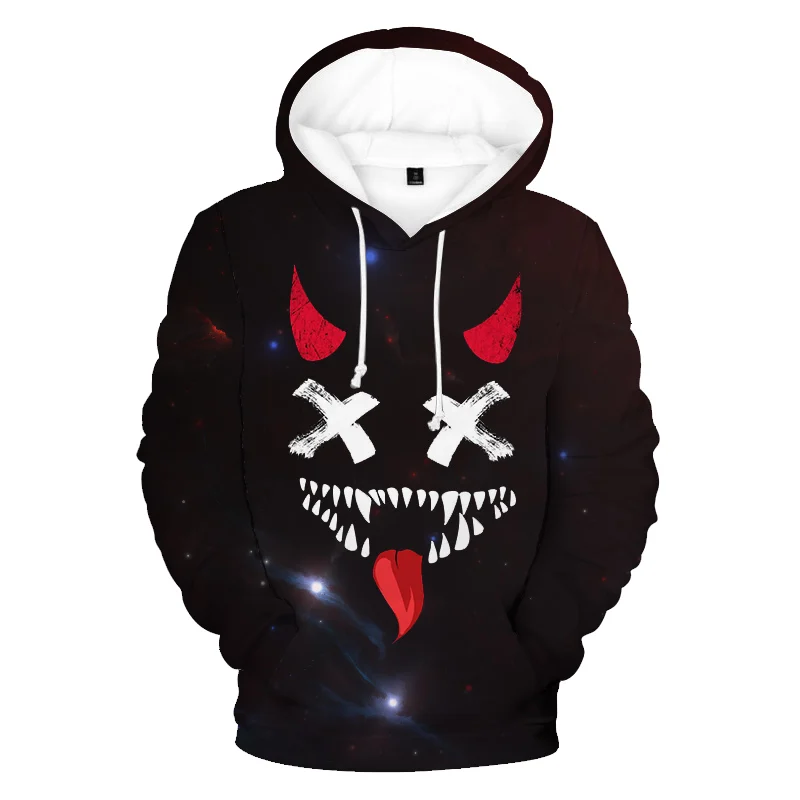 

Fashion Cool 3d Digital Print XO Smiley Men's Hoodie 2022 Autumn New Casual Long Sleeve Hoodie Pullover