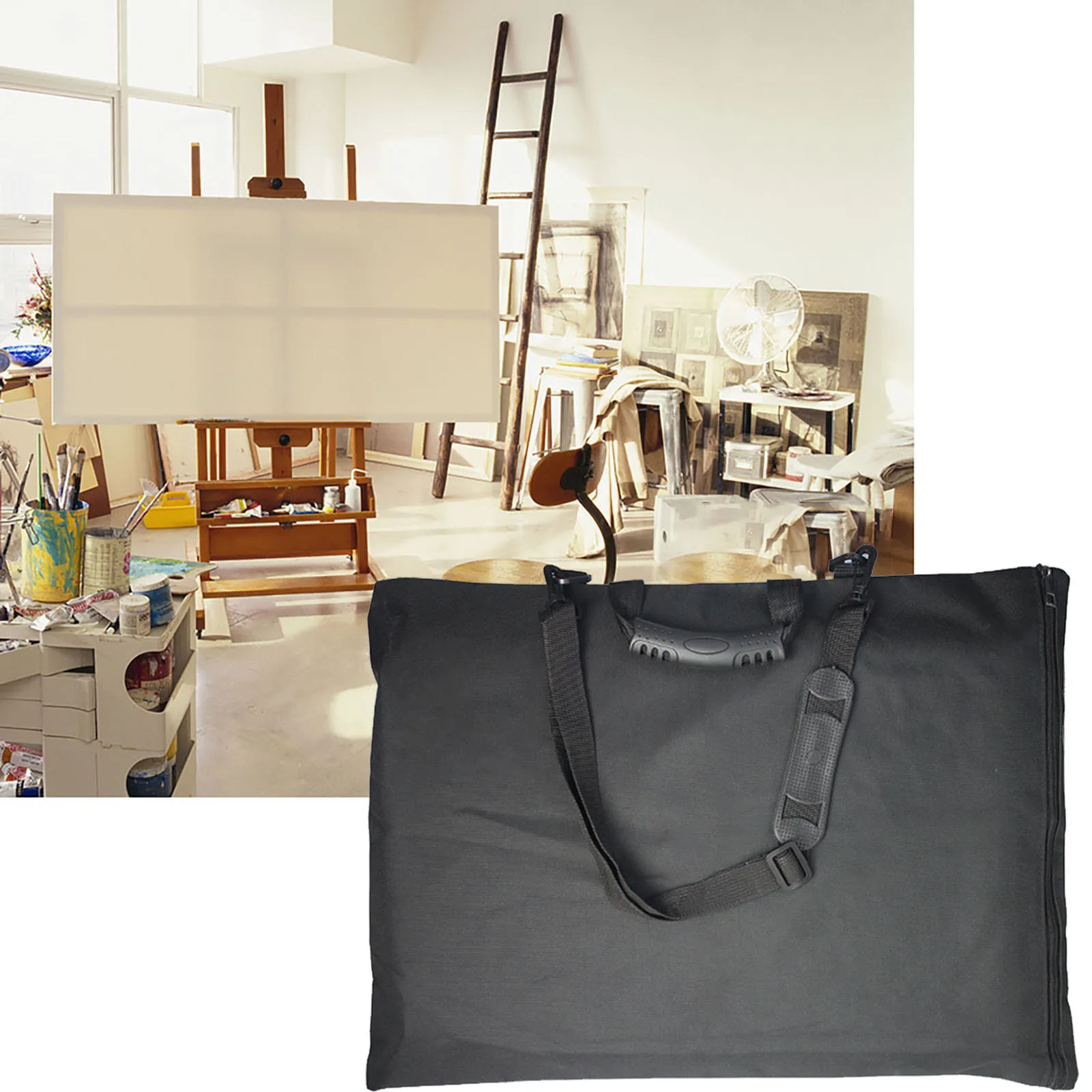 

Art Portfolio Tote Light Weight Artist Carrying Bag Poster Board Storage Bag for Sketching Drawing Art Supplies