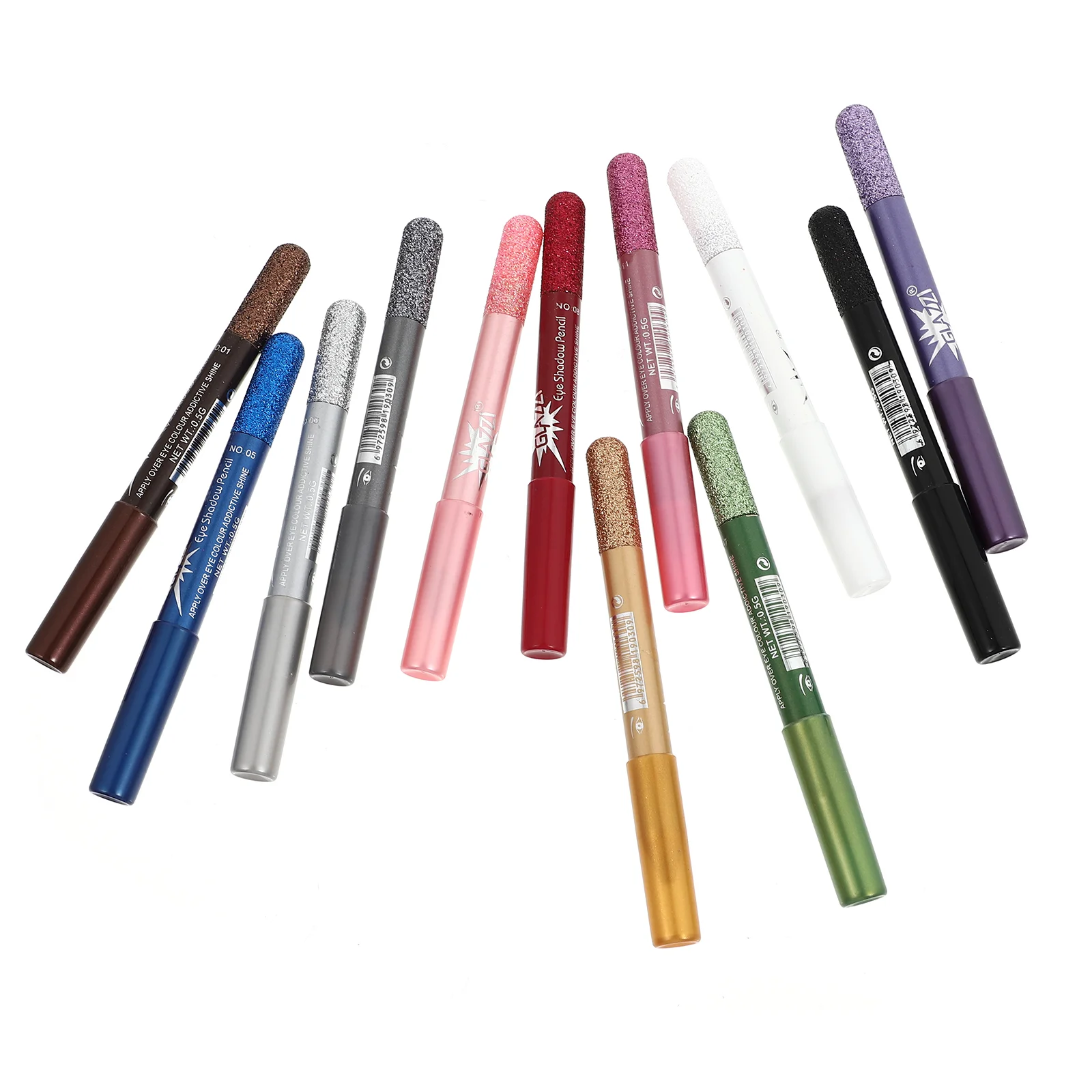 

12 Pcs Pearlescent Eyeshadow Pencil Jumbo Stick Sticks Crayon Women Cosmetics Long-lasting Powder Girl Glitter