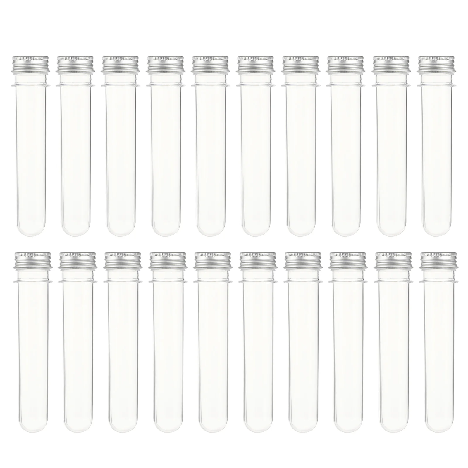 

20pcs Science Party Test Tubes 40ml Clear Test Tubes Gumball Candy Tubes Salt Containers Vials Christmas Transparent plastic